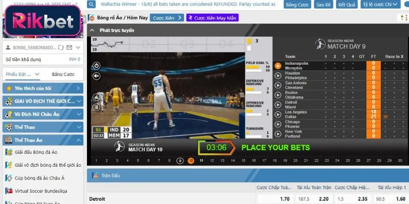 Bóng Rổ Ảo - Trò Chơi Mô Phỏng Cực Hot Tại Rikbet 2 Bóng Rổ Ảo Rikbet hấp dẫn anh em nhờ nhiều ưu điểm