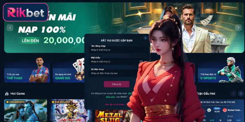 Hướng Dẫn Newbie Đăng Ký Rikbet Dễ Dàng Chỉ Trong 1 Phút 2 Đăng ký Rikbet giúp anh em tận hưởng kho game hấp dẫn