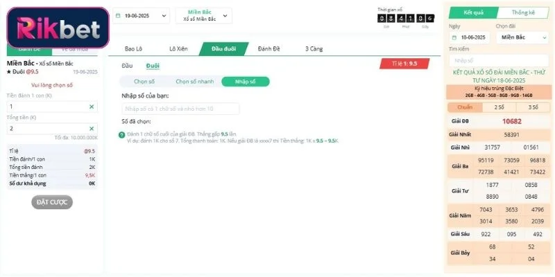 Kinh nghiệm chơi đề đầu đuôi Rikbet dễ thắng từ cao thủ