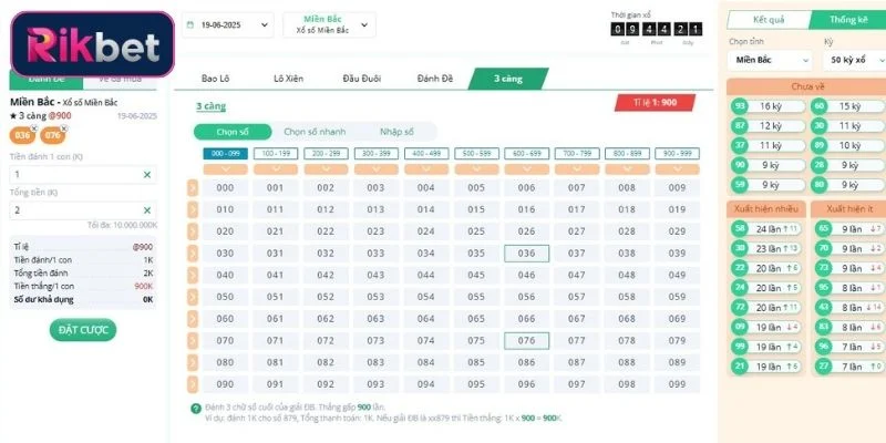 Một số phương pháp dự đoán đề 3 càng cực hay tại Rikbet